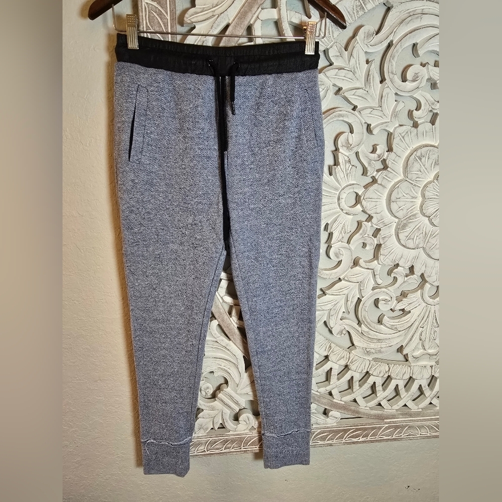 Zara Women's Gray Sweatpants Joggers Pants Black Band Drawstring S